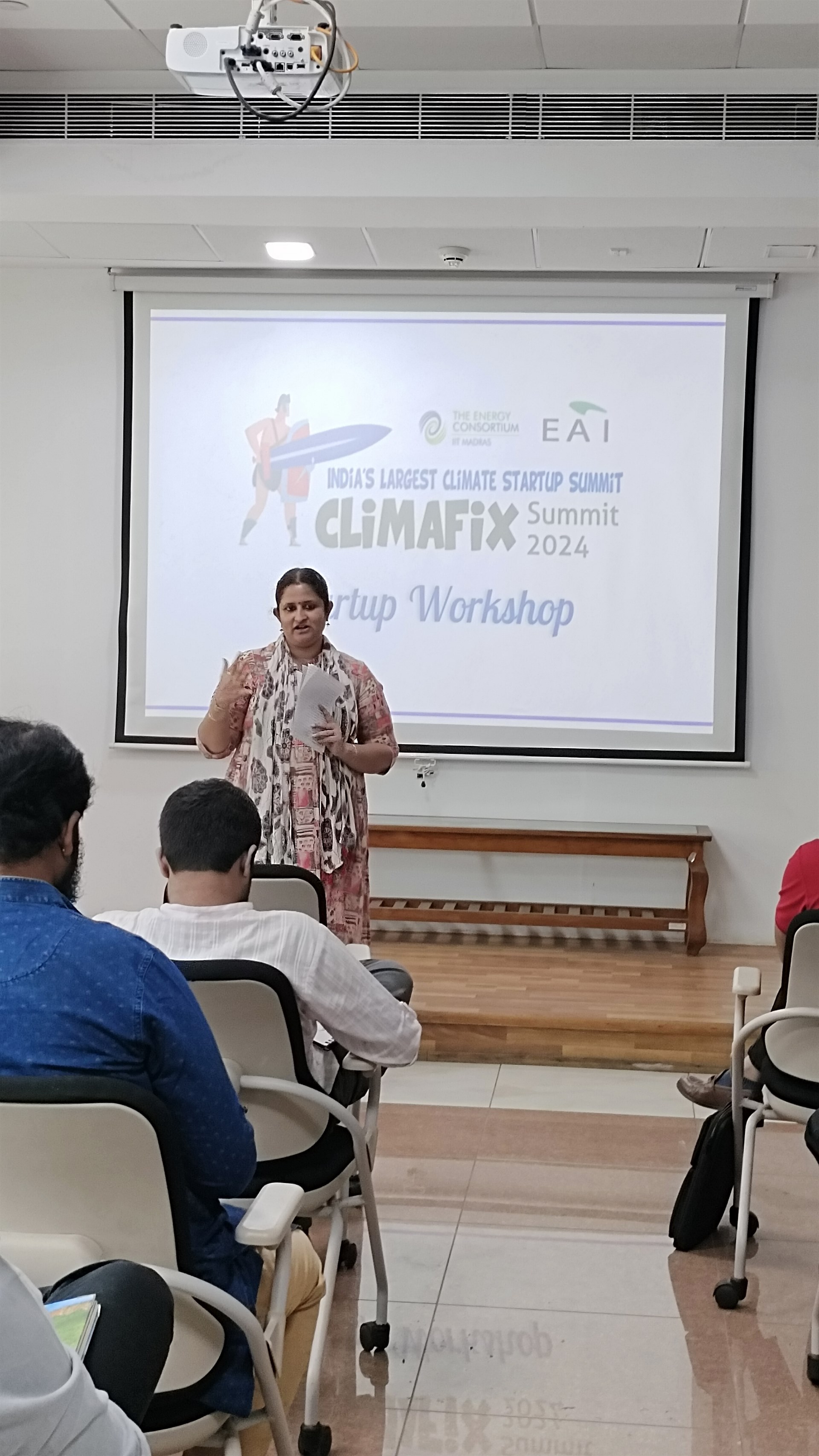 Revathi Ravishankar - RangBio Solutions Pvt Ltd @ CLIMAFIX Startup Workshop 2024