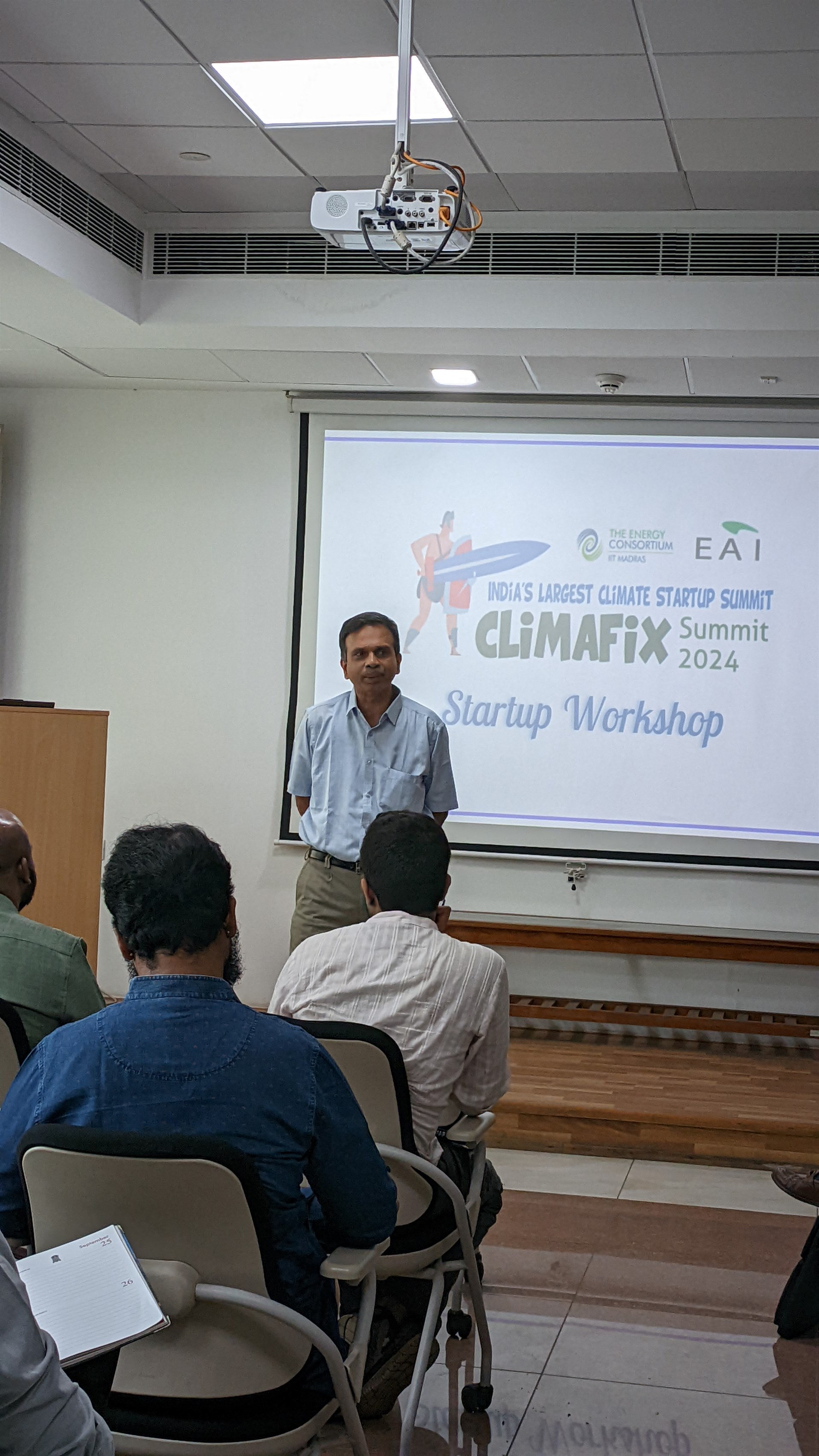 K S Narayan - HBAROMEGA @ CLIMAFIX Startup Workshop 2024